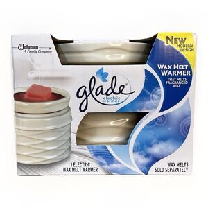 Glade Wax Melt Electric Warmer Simple Modern White Ivory Fragrance Brand New